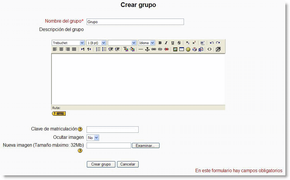 crear grupos crear grupos