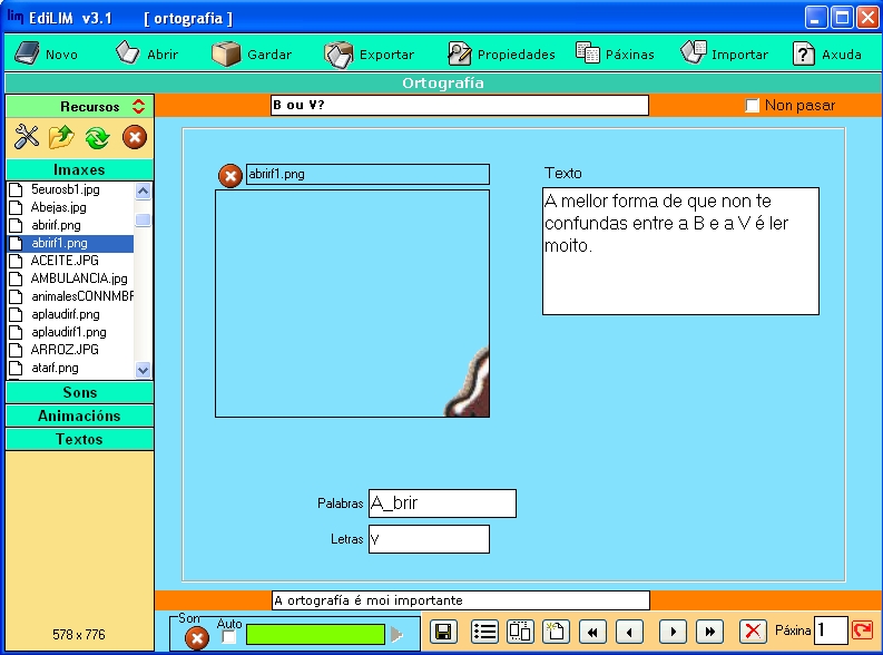 Ortografía: Completar as letras dunha palabra