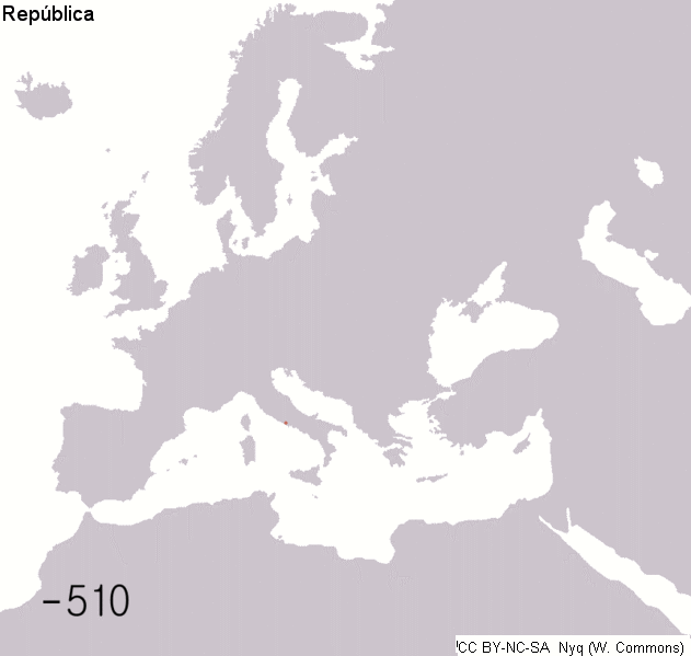 Evolución das conquistas romanas