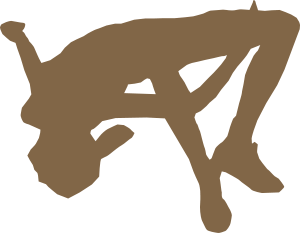 debuxo dunha persoa saltando altura