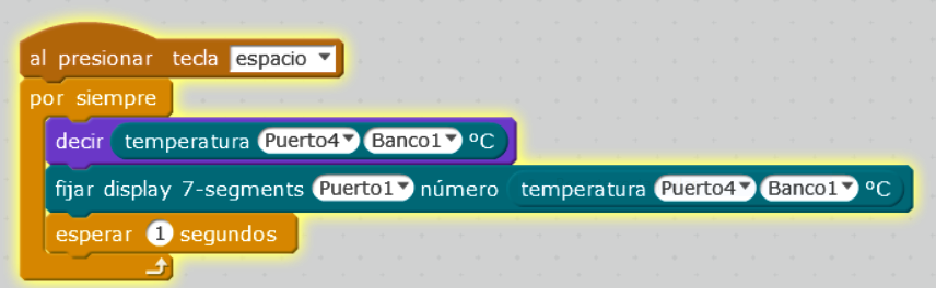 sonda temperatura display 7 segmentos