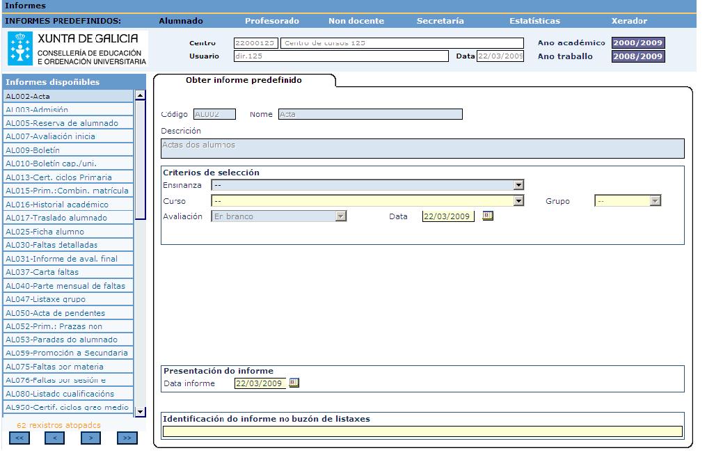 visualización informes