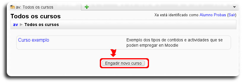 engadir novo