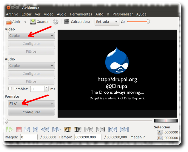 avidemux configuracion para convertir a flv avidemux configuracion para convertir a flv