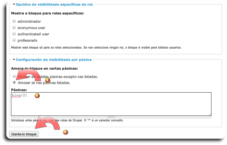 configurar bloque 2 configurar bloque 2