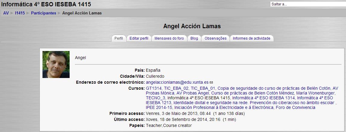 Perfil usuario Perfil usuario