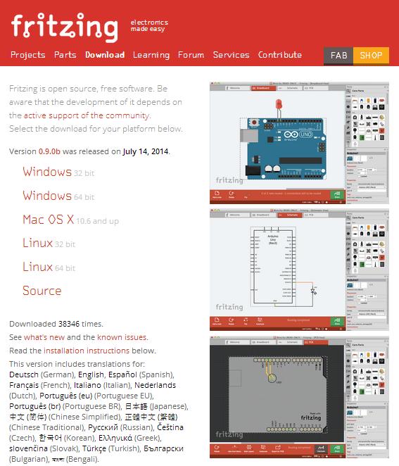 Sitio oficial de Fritzing