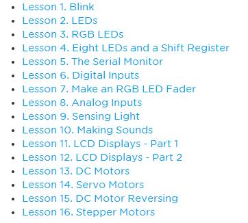 Lessons Arduino por Adafruit Learning System