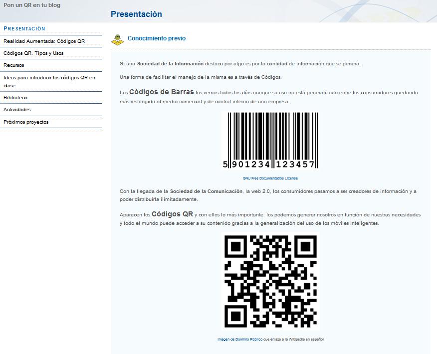Pon un QR en tu blog