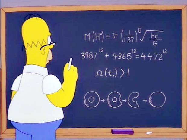 Homer calculando