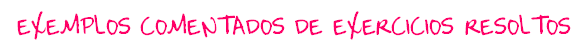 Exemplos de exercicios