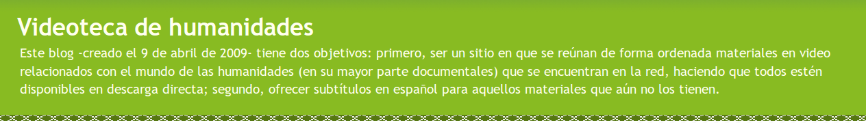 Videoteca de humanidades