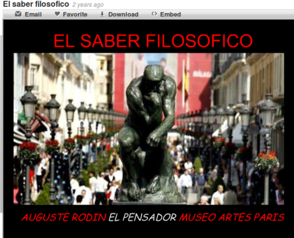 Presentación saber filosófico