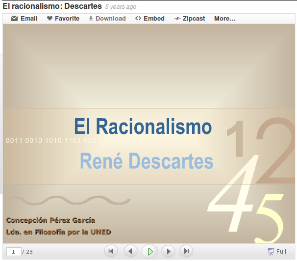 Racionalismo R. Descartes