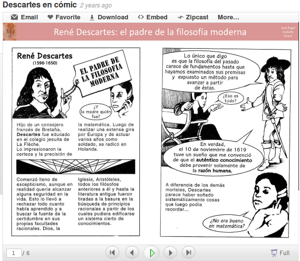Descartes en comic