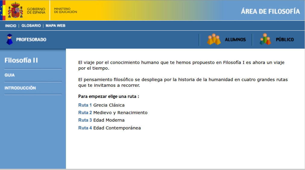 materiais de filosofía ministerio