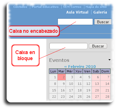 Caixa de busca Caixa de busca