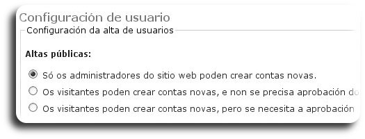 Configura usuario Configura usuario