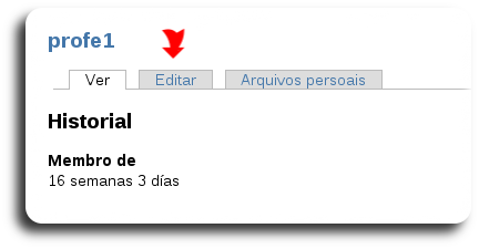 Edición da conta persoal Edición da conta persoal