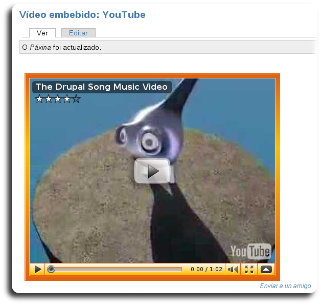 Vídeo insertado con configuración avanzada Vídeo insertado con configuración avanzada