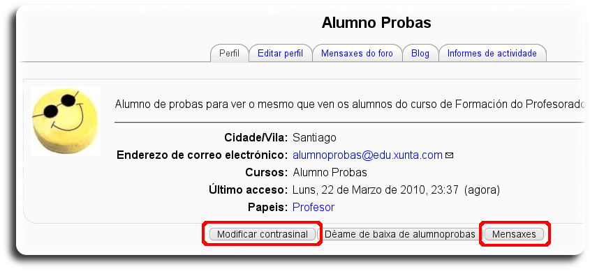 Perfil de usuario Perfil de usuario