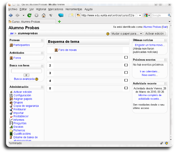 Curso en formato temas Curso en formato temas