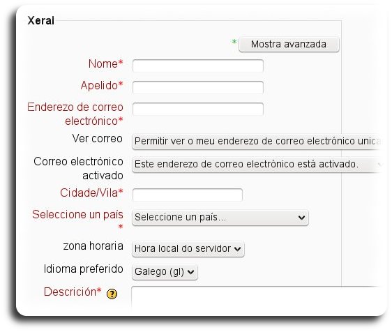 Formulario de datos Formulario de datos
