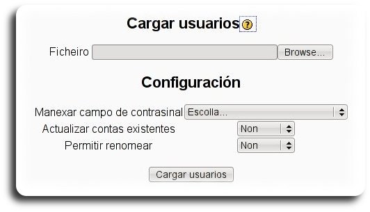 Cargar usuarios Cargar usuarios