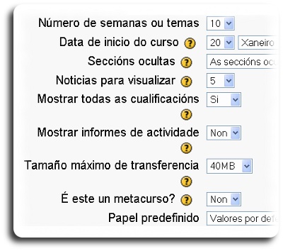 Imaxe da Data de inicio do curso até É este un metacurso?