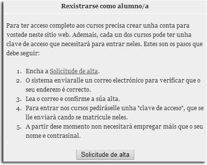 rexistrarse como alumno rexistrarse como alumno
