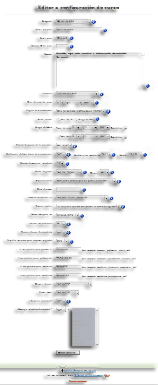 Configuración curso Configuración curso