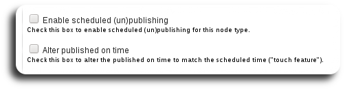 Publicación programada