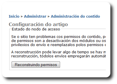 Reconstruíndo permisos Reconstruíndo permisos