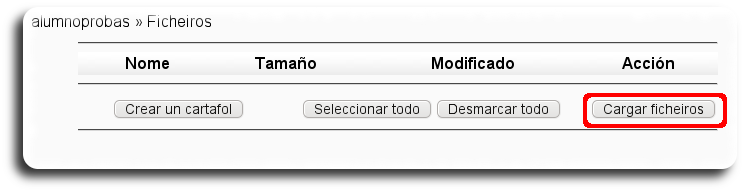 cargar un ficheiro cargar un ficheiro