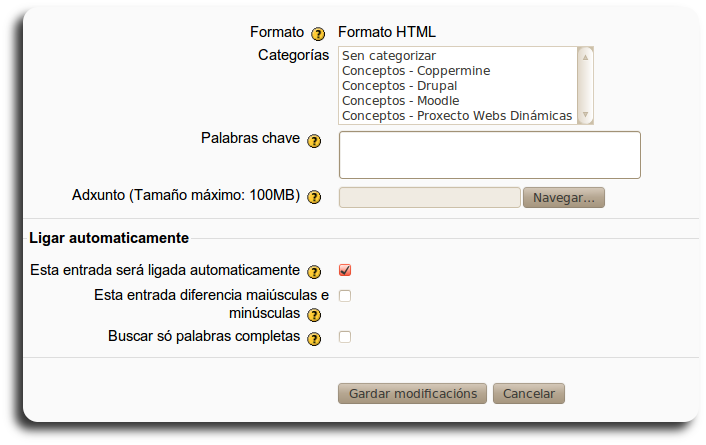 glosario engadir entrada glosario engadir entrada