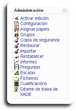 Visualización do bloque adminitración