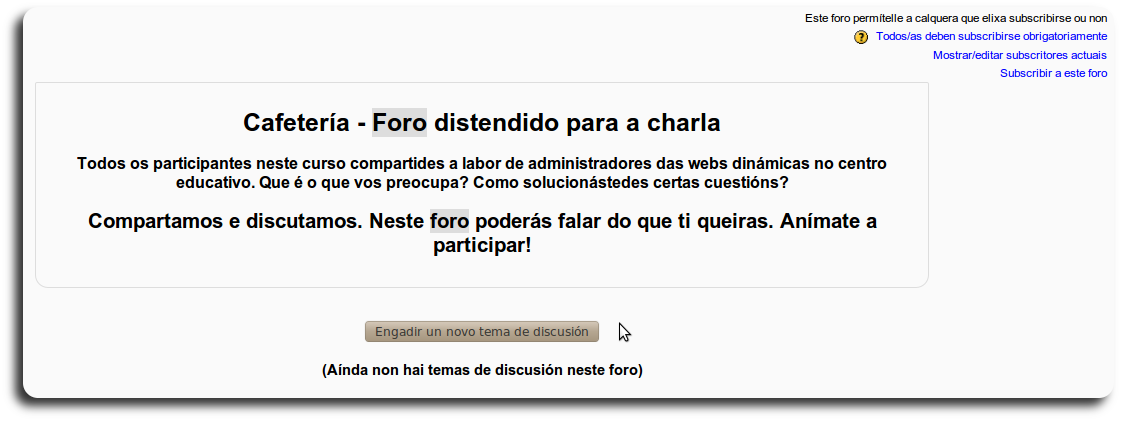Foro vista xeral Foro vista xeral