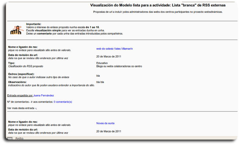 visualizacion lista visualizacion lista