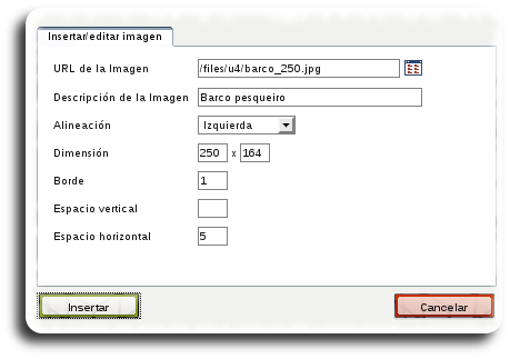 Inserir/editar imaxe con URL da imaxe cuberta Inserir/editar imaxe con URL da imaxe cuberta