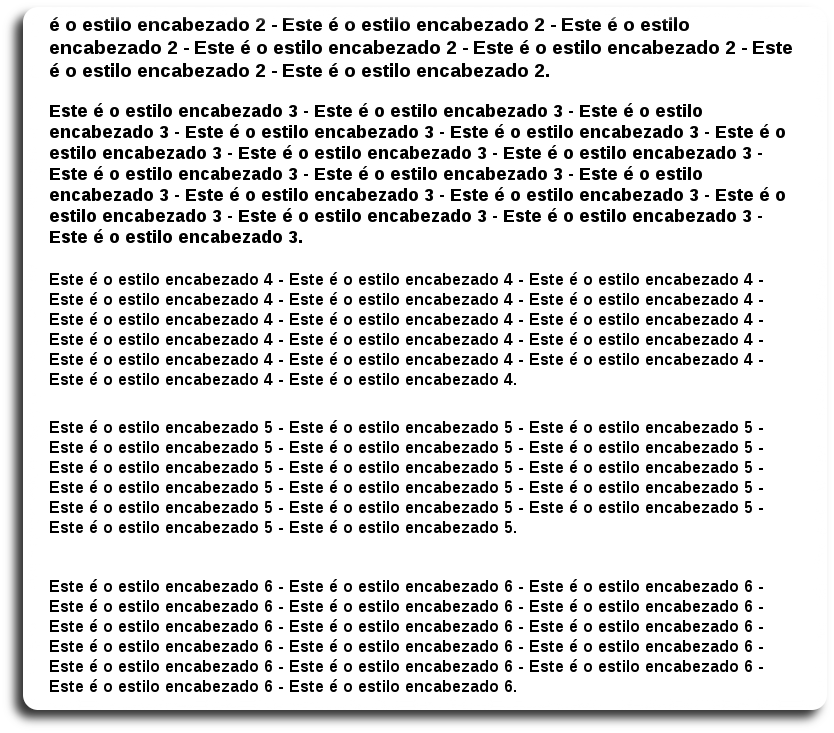 Estilos de parágrafo Estilos de parágrafo