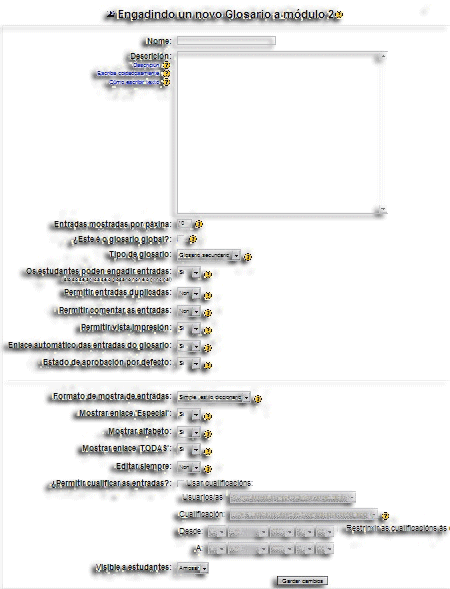 o glosario o glosario