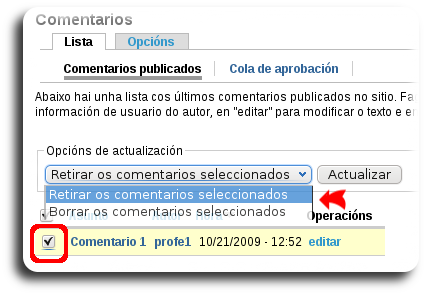 Comentarios publicados Comentarios publicados