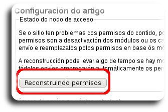 Reconstruíndo permisos