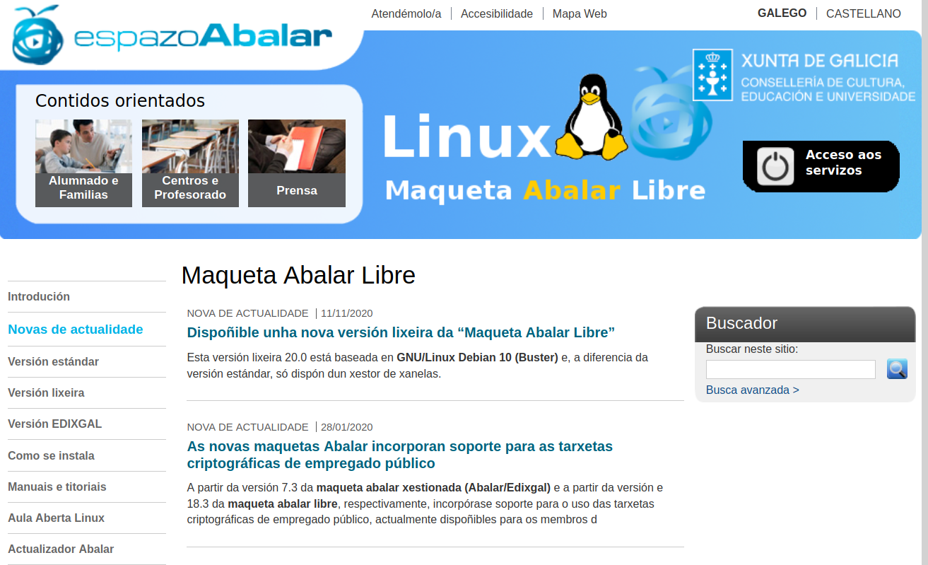 Espazo Linux Abalar
