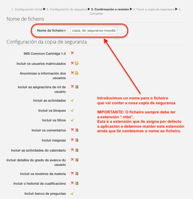 Crear copia de seguranza