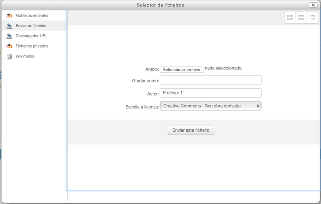 Selector de ficheiros