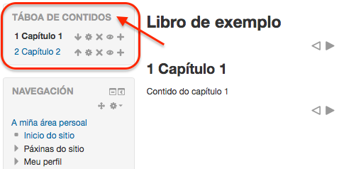 Táboa de contidos do libro