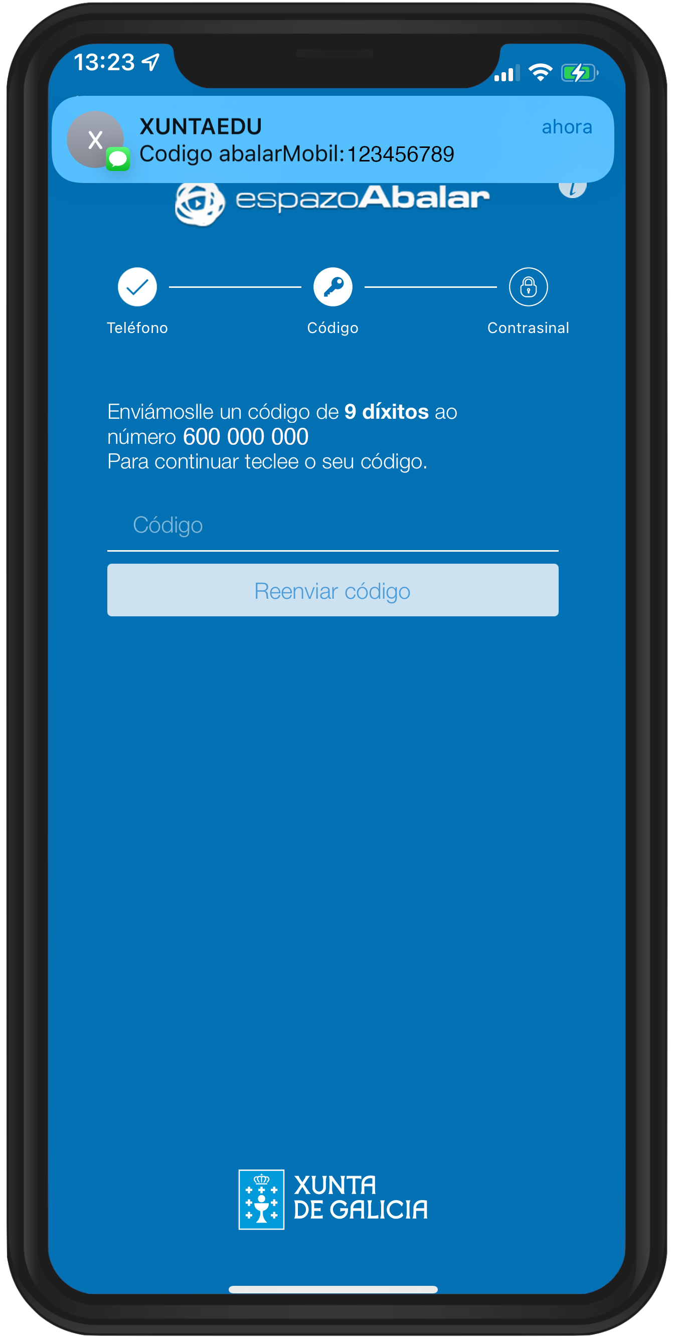 Recibe SMS