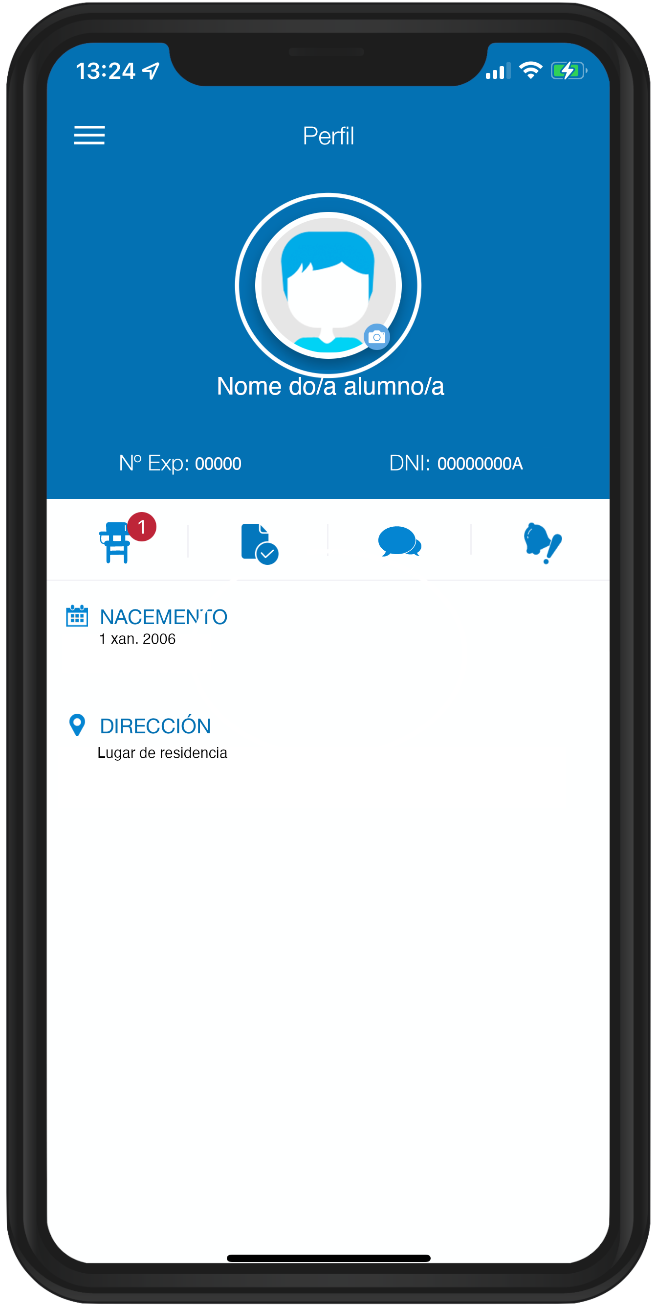 Aviso de falta