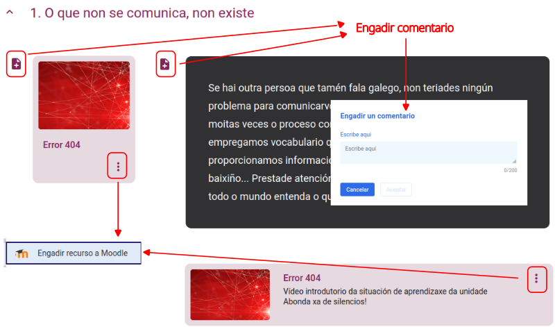 Engadir notas a Moodle